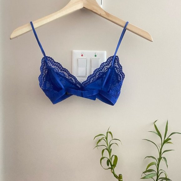 Aritzia Talula Royal Blue Lace Bralette - Picture 4 of 7